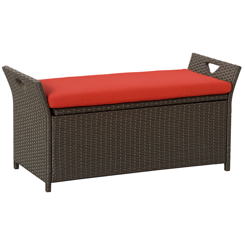 29 Gallon Patio Wicker Storage - Garden Storage Box ulasan dan harga