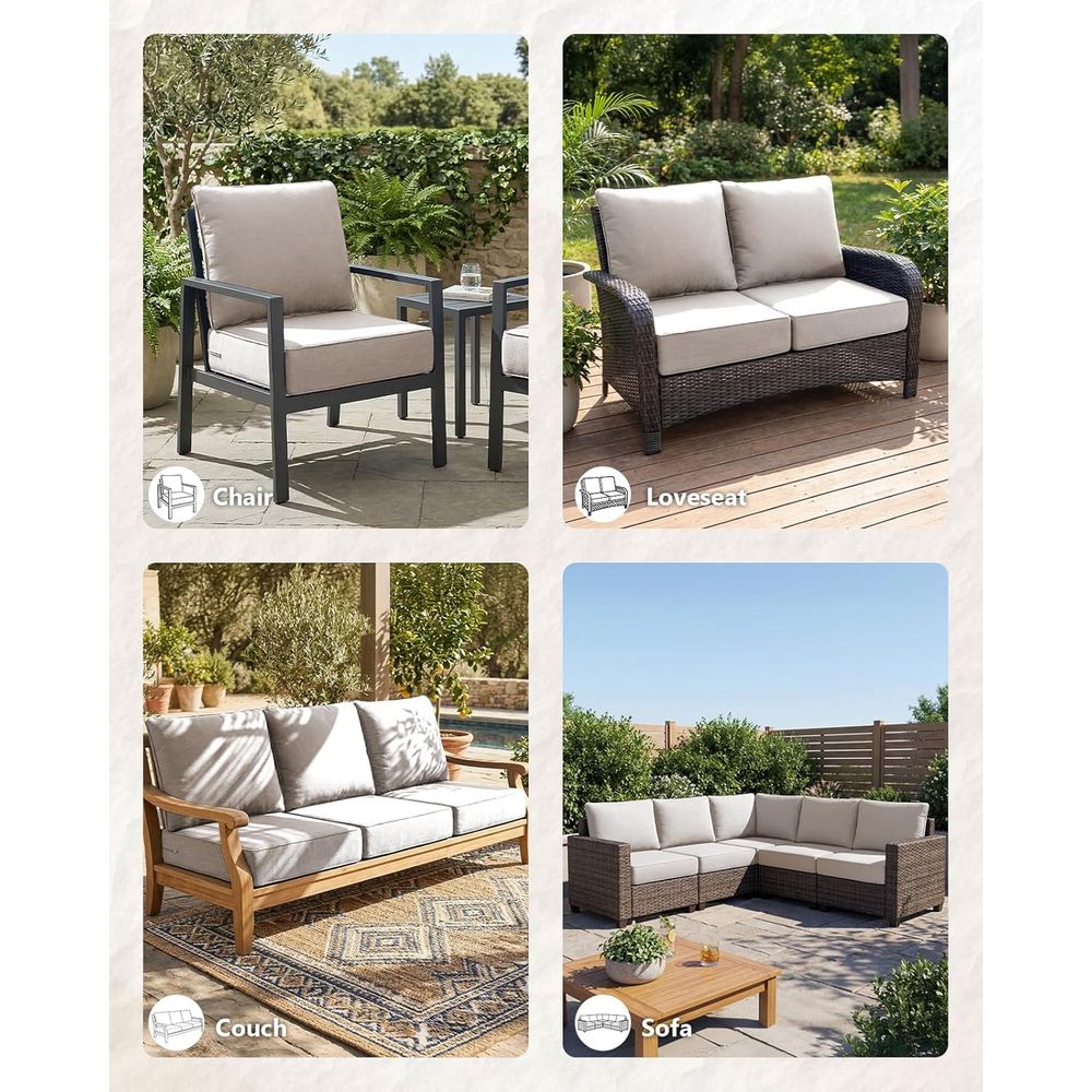 UV-Resistant, Waterproof Outdo - Outdoor Furniture Cushions 24 X 24 ulasan dan harga