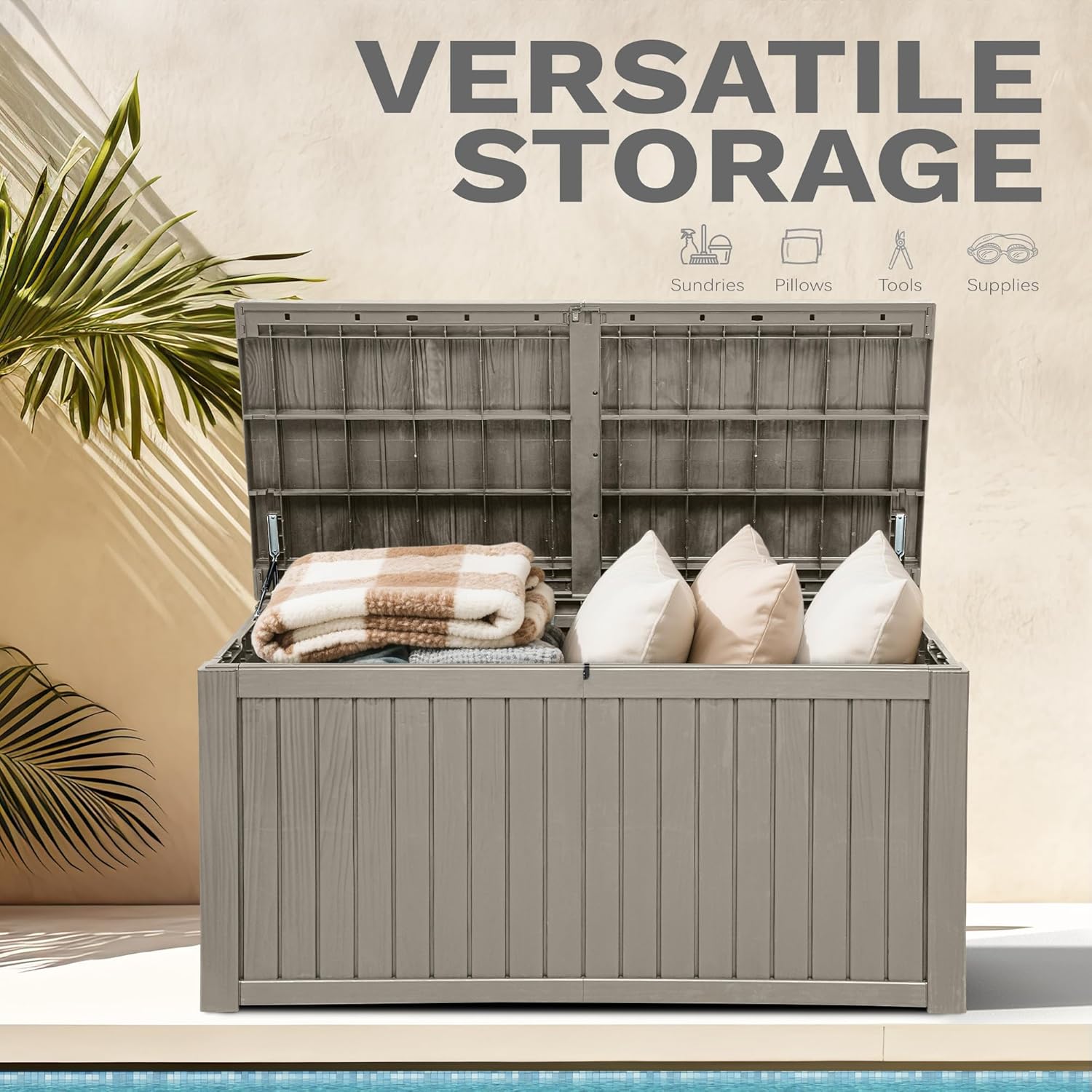 220 Gallon Extra-Large Patio D - Garden Storage Box ulasan dan harga