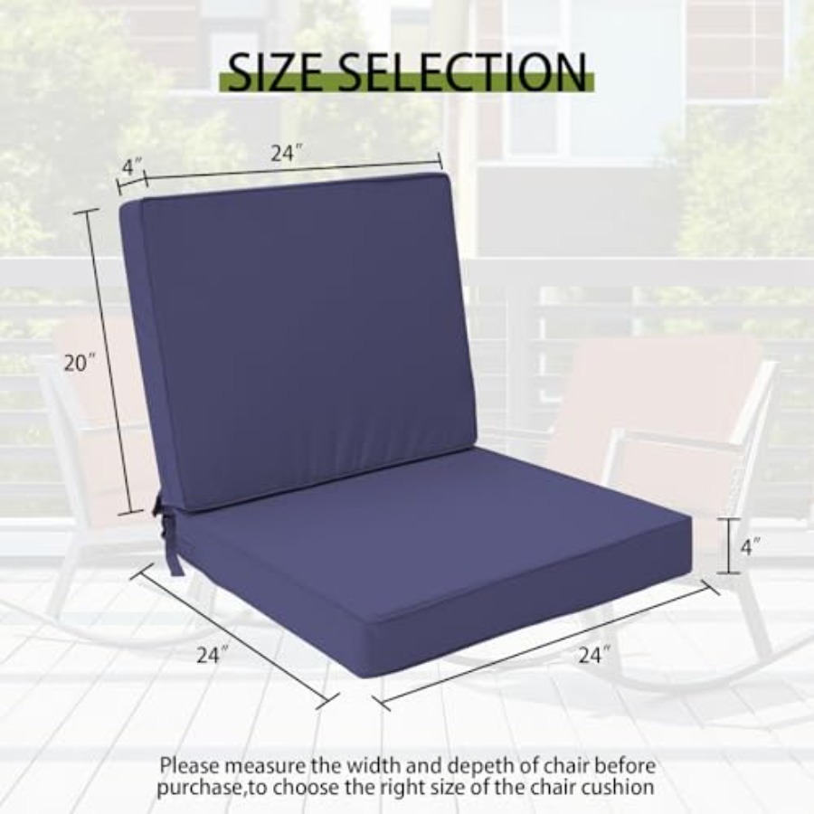 Outdoor Deep Seat Cushion Set  - Outdoor Furniture Cushions 24 X 24 ulasan dan harga