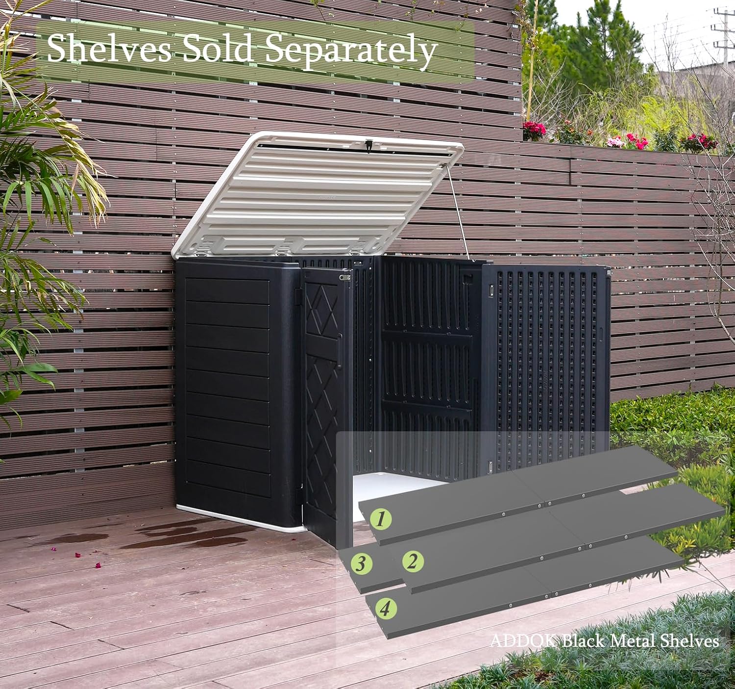 Weather-Resistant Horizontal O - Garden Storage Box ulasan dan harga