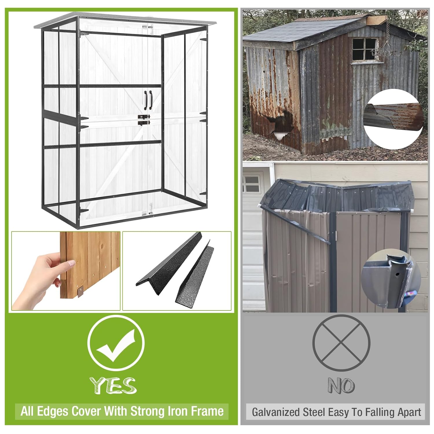 Outdoor Cabinet Storage Shed w - Outdoor Furniture Metal ulasan dan harga