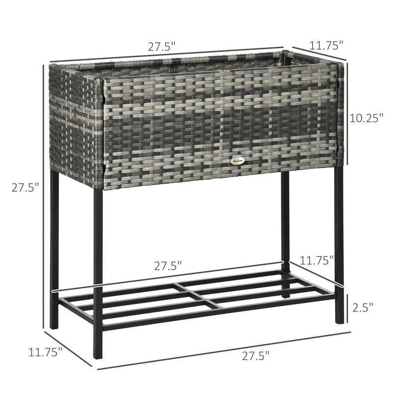Raised Garden Bed, Elevated Pl - Garden Storage Box ulasan dan harga
