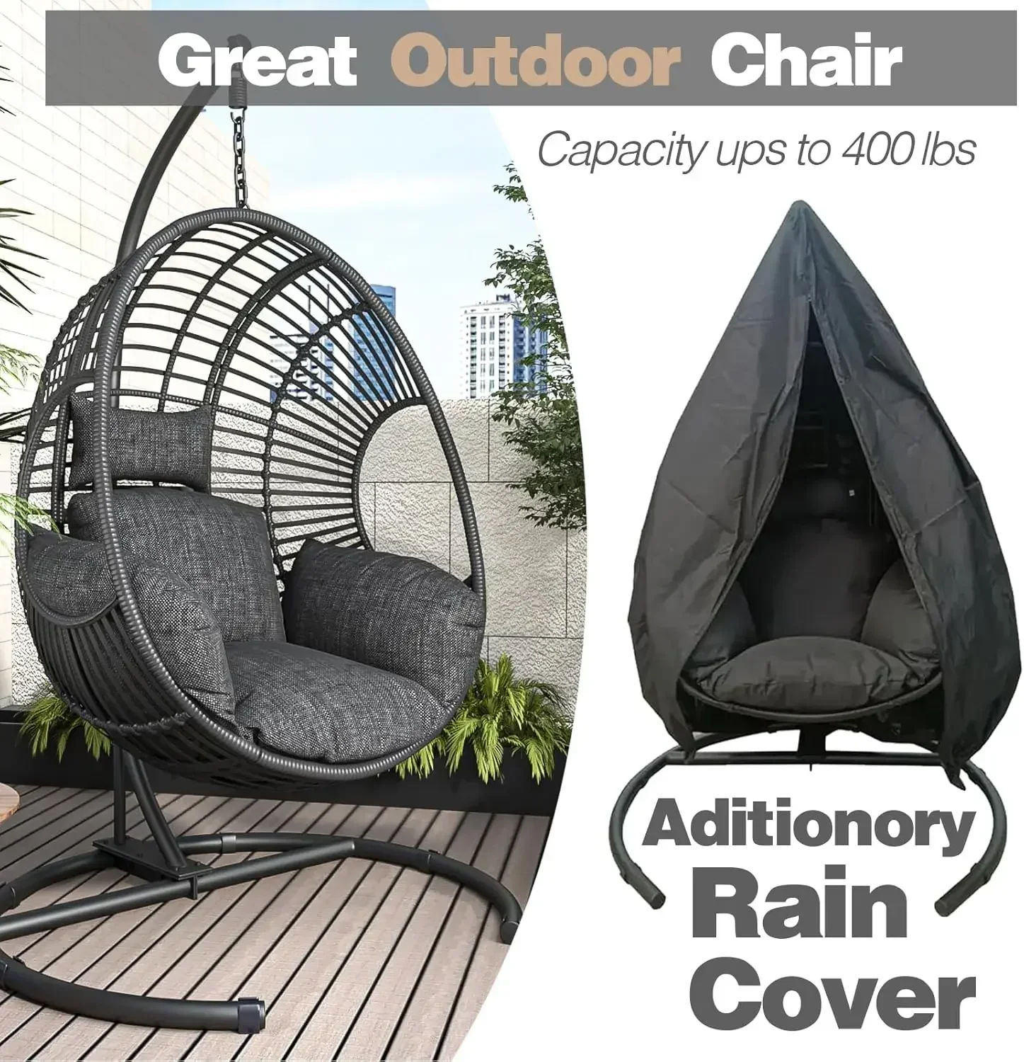 （XMSJ-Hot）Oversized Hanging Eg - Hanging Egg Chair ulasan dan harga