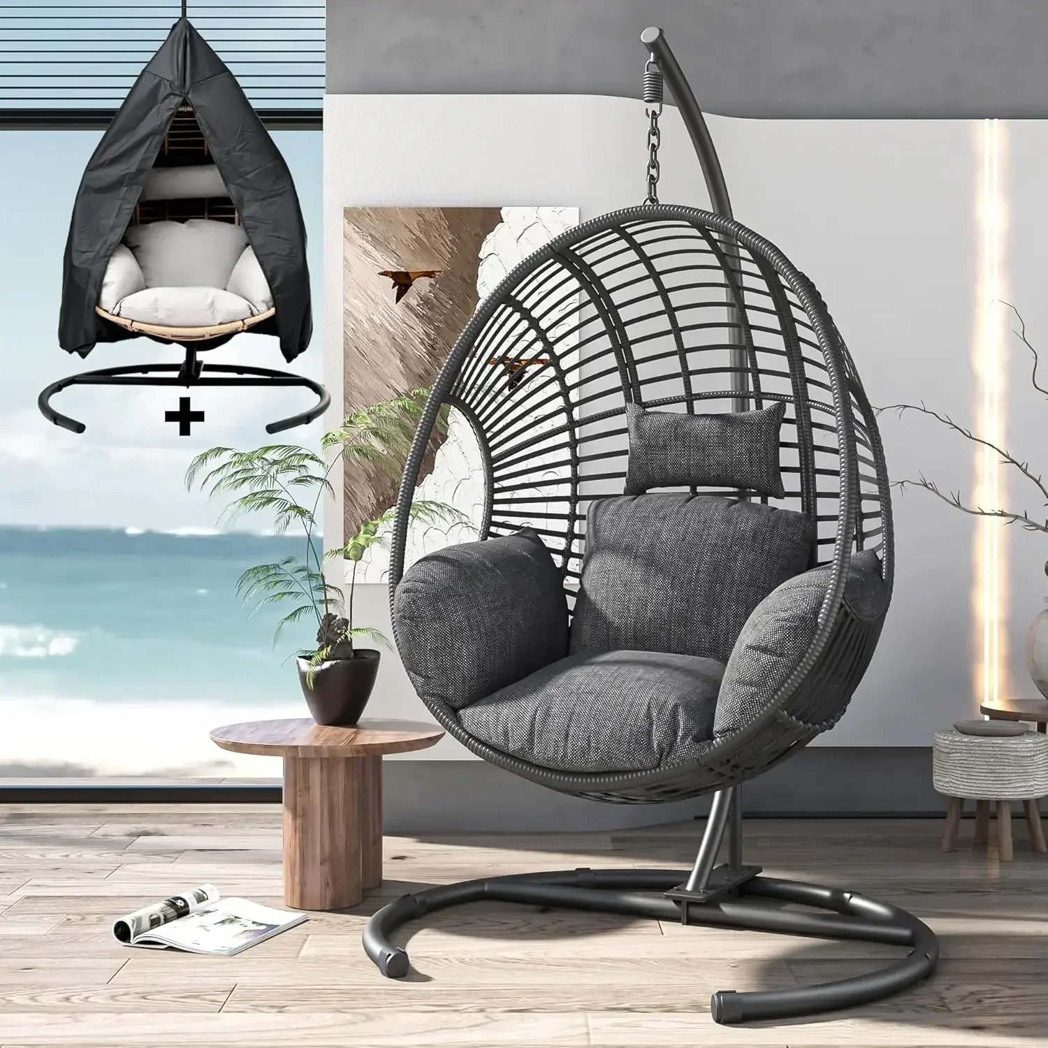 （XMSJ-Hot）Oversized Hanging Eg - Hanging Egg Chair ulasan dan harga