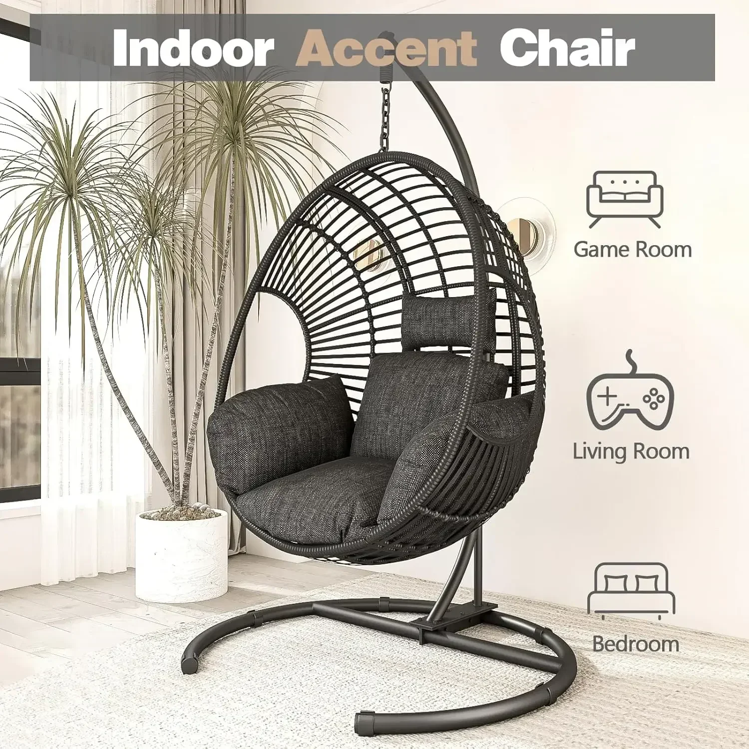 （XMSJ-Hot）Oversized Hanging Eg - Hanging Egg Chair ulasan dan harga