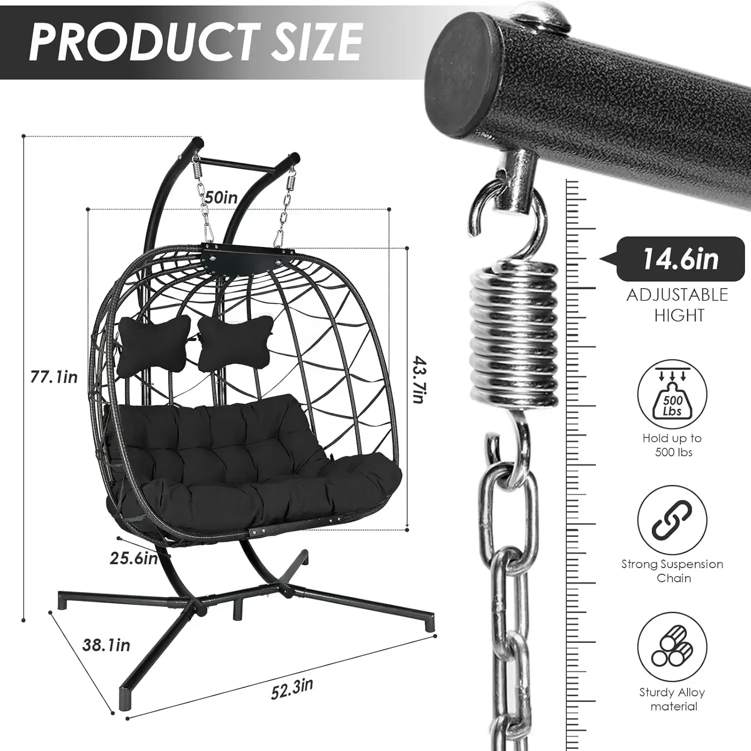 BestsellerBestsellerOversized  - Hanging Egg Chair ulasan dan harga
