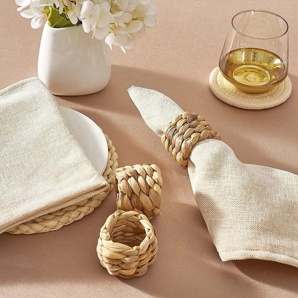 6/96Pcs Woven Handmade Napkin  - Outdoor Furniture Sale ulasan dan harga