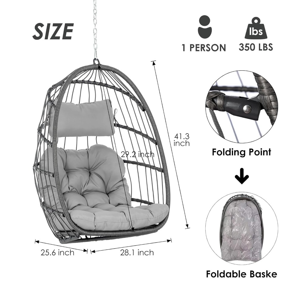 Hanging Egg Chair Without Stan - Hanging Egg Chair ulasan dan harga