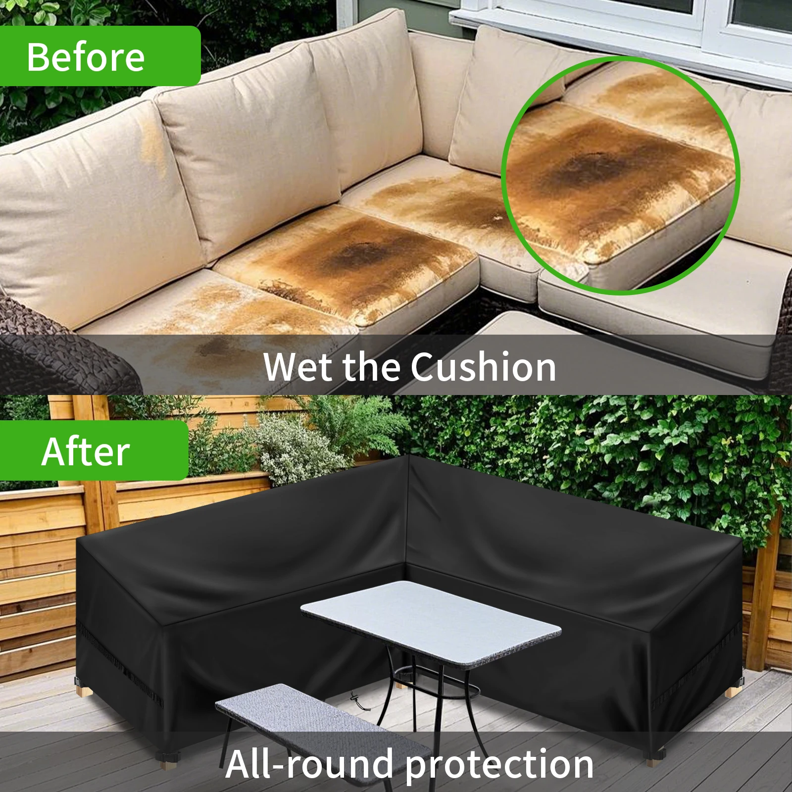 L Shape Furniture Waterproof C - Outdoor Furniture Fabric Waterproof ulasan dan harga