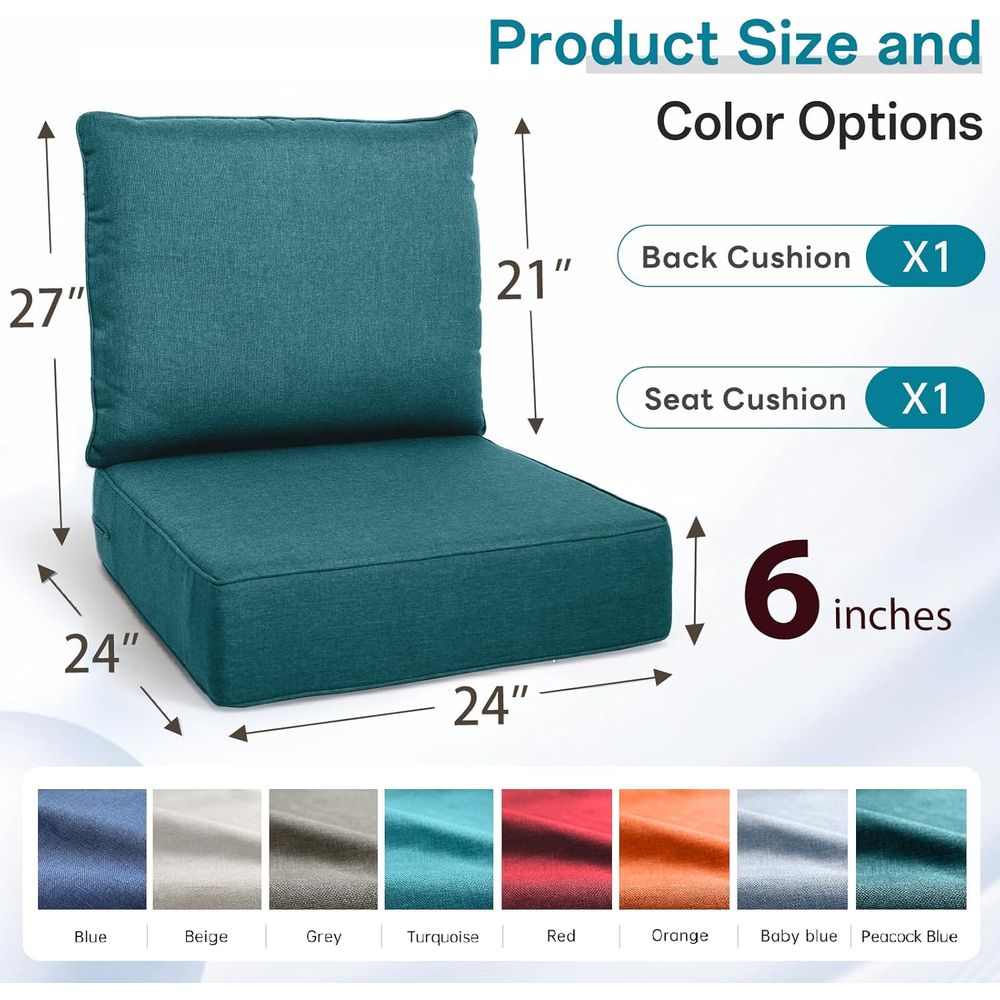 24 x 24 x 6 Inch Outdoor Seat  - Outdoor Furniture Cushions 24 X 24 ulasan dan harga